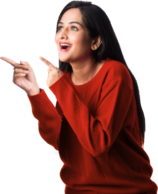 Woman excited