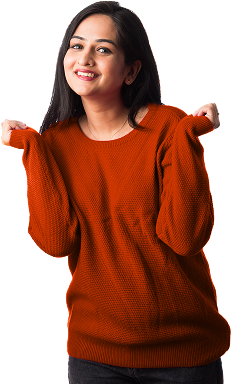 Woman excited